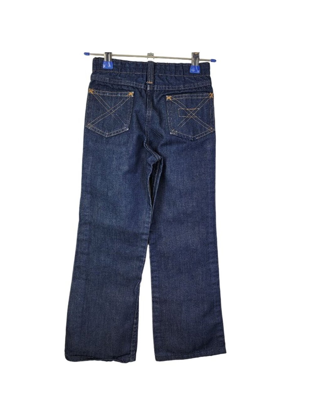 Bootcut Vintage 70s Sears Jeans 7 Child 21 Waist 20 Inseam Dark Wash Denim Retro